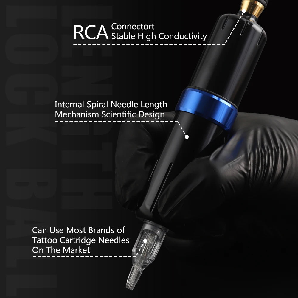 Tattoo Machine Kits Tattoo Power Supply Rotary Pen With Cartridge Needles Professional Tattoo Pen Set Complete Tattoo Kit Supply