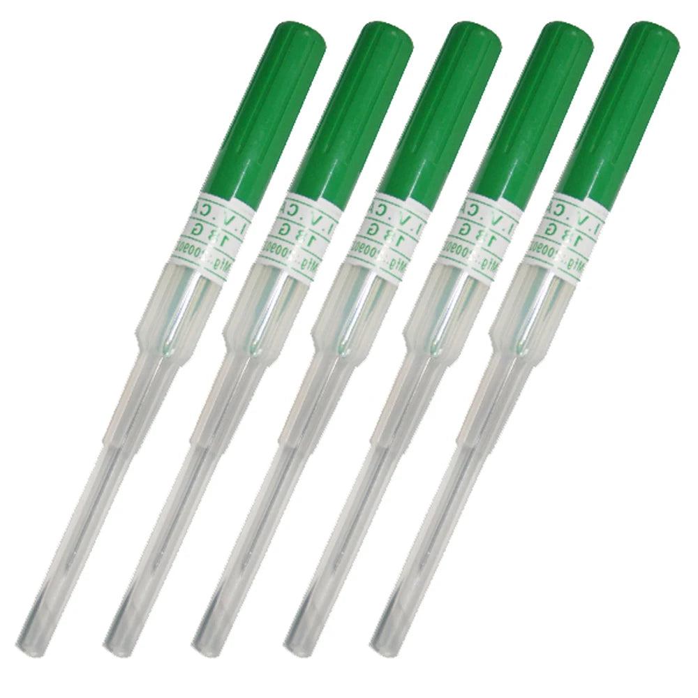 50pcs Disposable Professional I.V. Catheter Cannula Piercing Sterile Needle 14G 16G 18G 20G 22G Supply Ear Nose Nombril Mamlon