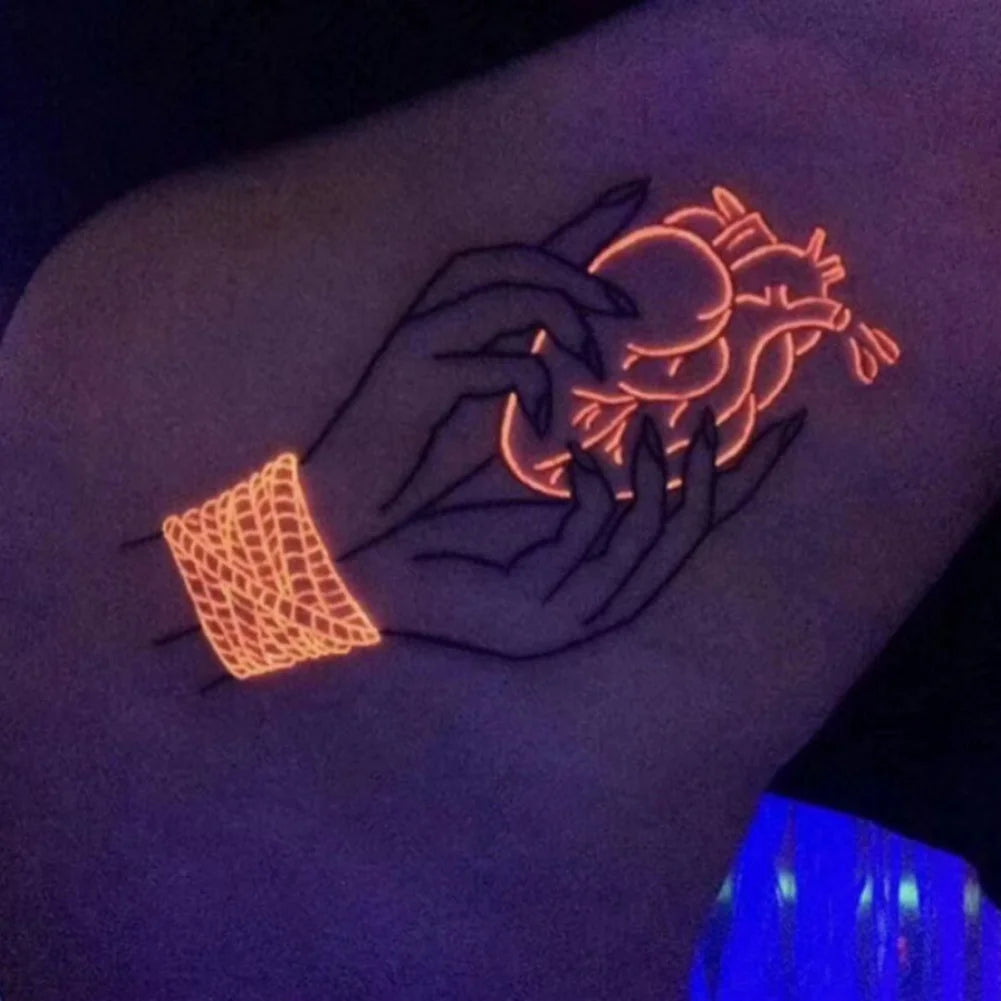 30ML High Quality Fluorescent Tattoo Inks Professional Permanent Makeup Body Microblading Easy Coloring Purple Light Pigment