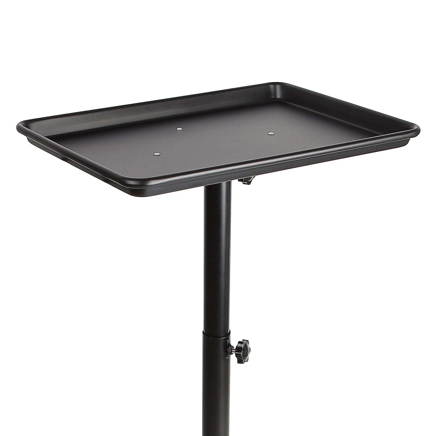 Metal Sier Rolling Service Instrument Tray Black &Sier Salon Spa Beauty Tattoo Cart