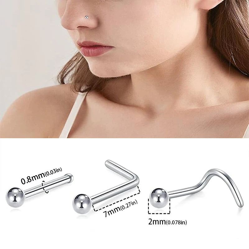 60PCS Body Piercing Tool Kit 14G Disposable Professional Body Self Piercing Kits Clamp Gloves Tools Ear Lip Nose Navel Piercings