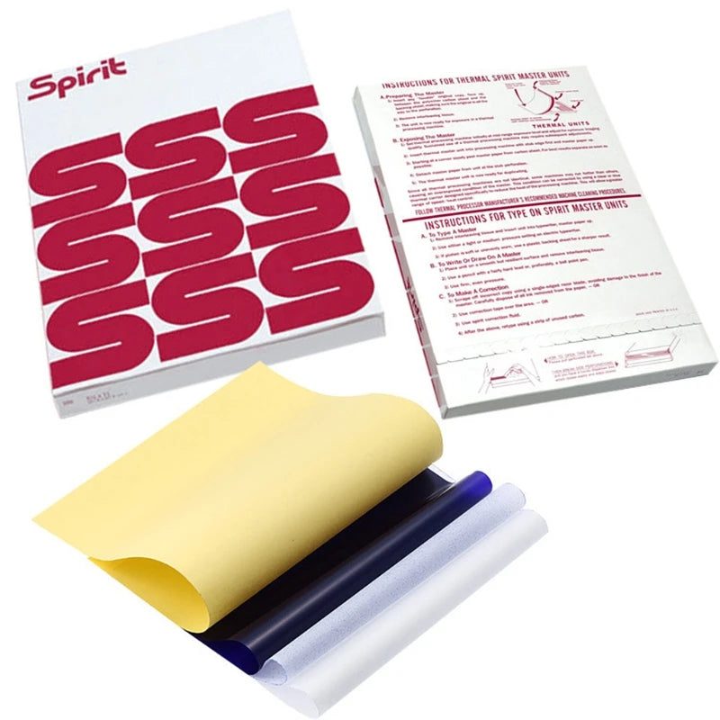 100 Sheets  Transfer Paper A4-Size 4 Layers Spirit-Stencil Carbon
