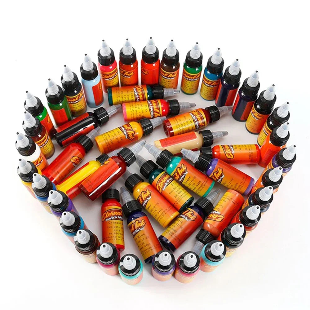 30ml/Bottle 25 Colors Professional Tattoo Ink Set For Body Art  Natural Plant Permanent Pigment Paint .Tattoo Ink Set
